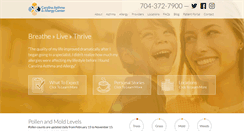 Desktop Screenshot of carolinaasthma.com